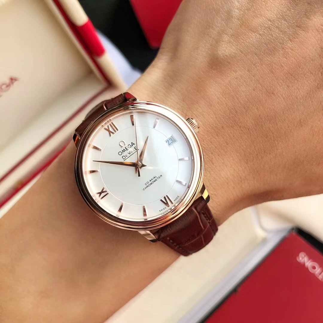 VARELLO CLASSIC PRESTIGE 39.5 ROSE GOLD CASE MOP DIAL