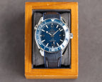 VARELLO CLASSIC PROFESSIONAL OCEAN 600M BLUE CERAMIC BLACK LEATHER