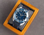 VARELLO CLASSIC PROFESSIONAL OCEAN 600M BLUE CERAMIC BLACK LEATHER