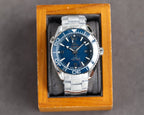 VARELLO CLASSIC PROFESSIONAL OCEAN 600M BLUE CERAMIC STEEL BRACELET