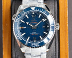 VARELLO CLASSIC PROFESSIONAL OCEAN 600M BLUE CERAMIC STEEL BRACELET