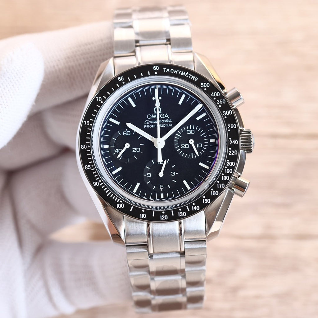 VARELLO CLASSIC PROFESSIONAL MOONWATCH 40MM BLACK DIAL