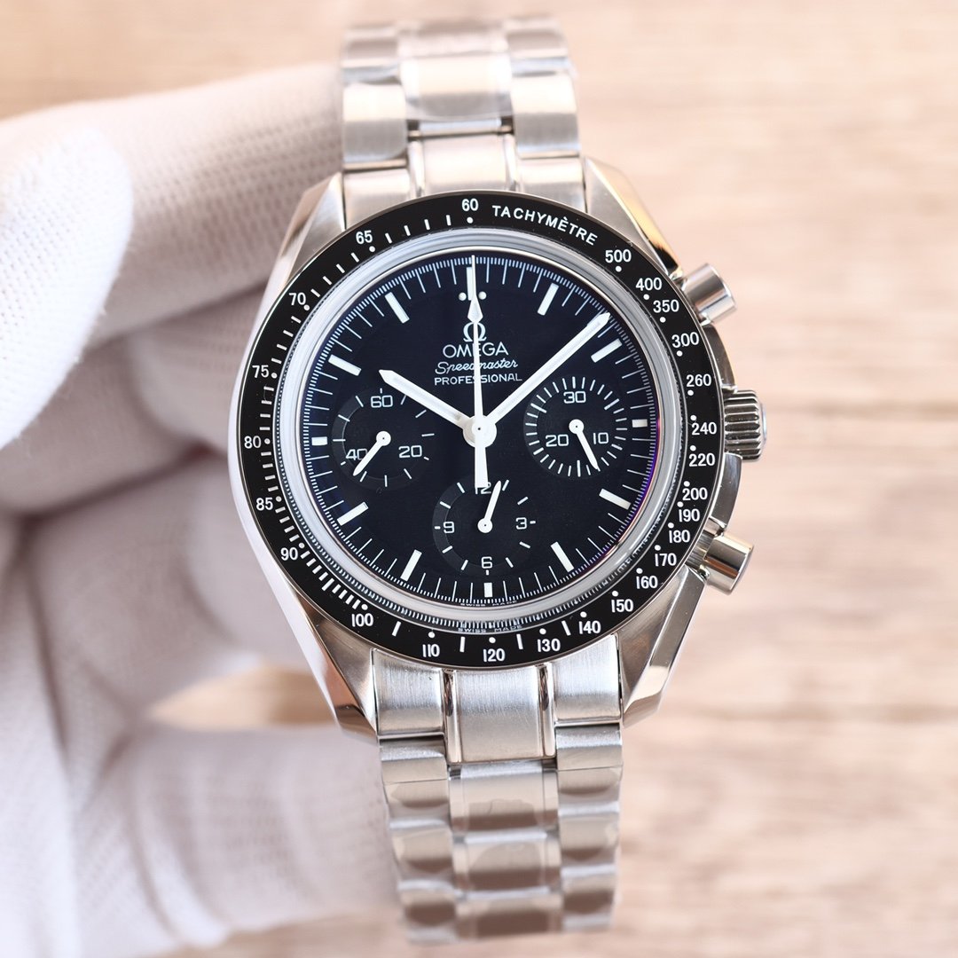 VARELLO CLASSIC PROFESSIONAL MOONWATCH 40MM BLACK DIAL