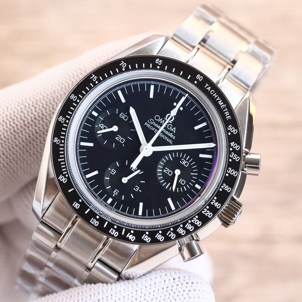 VARELLO CLASSIC PROFESSIONAL MOONWATCH 40MM BLACK DIAL