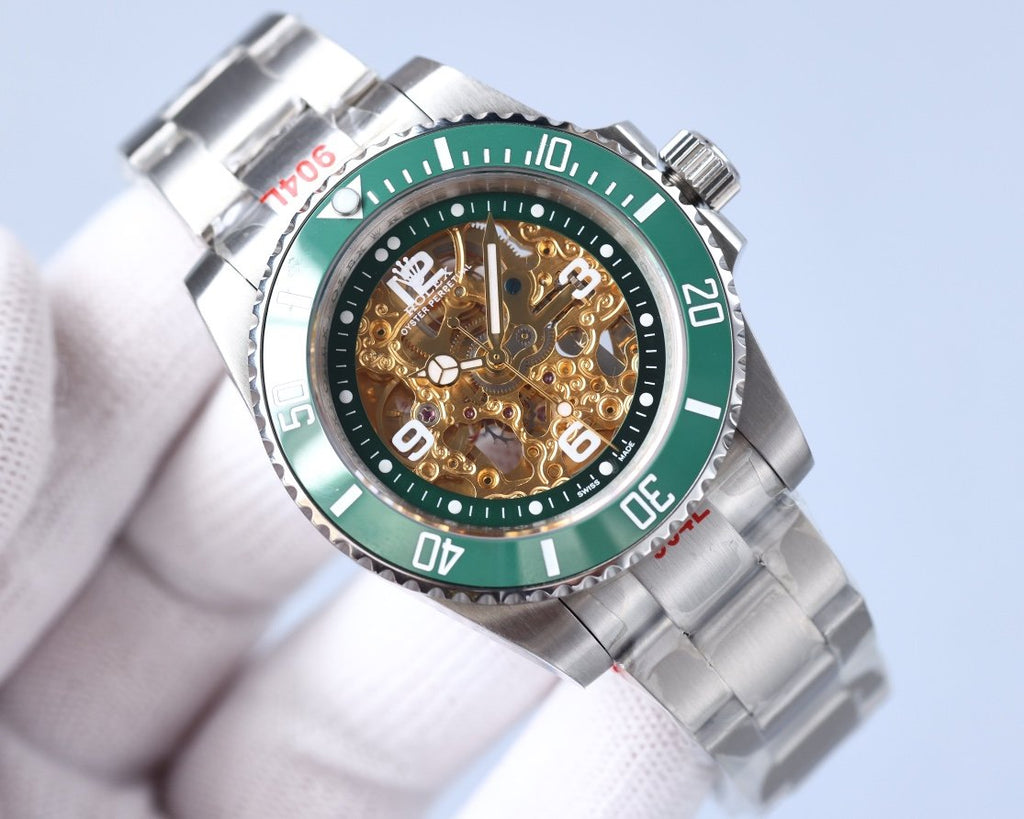 CLASSIC 40MM CUSTOM SKELETON DIAL DIVE WATCH