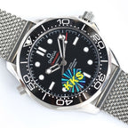 VARELLO CLASSIC DIVER 300 BLACK CERAMIC TITANIUM MESH