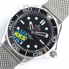 VARELLO CLASSIC DIVER 300 BLACK CERAMIC TITANIUM MESH