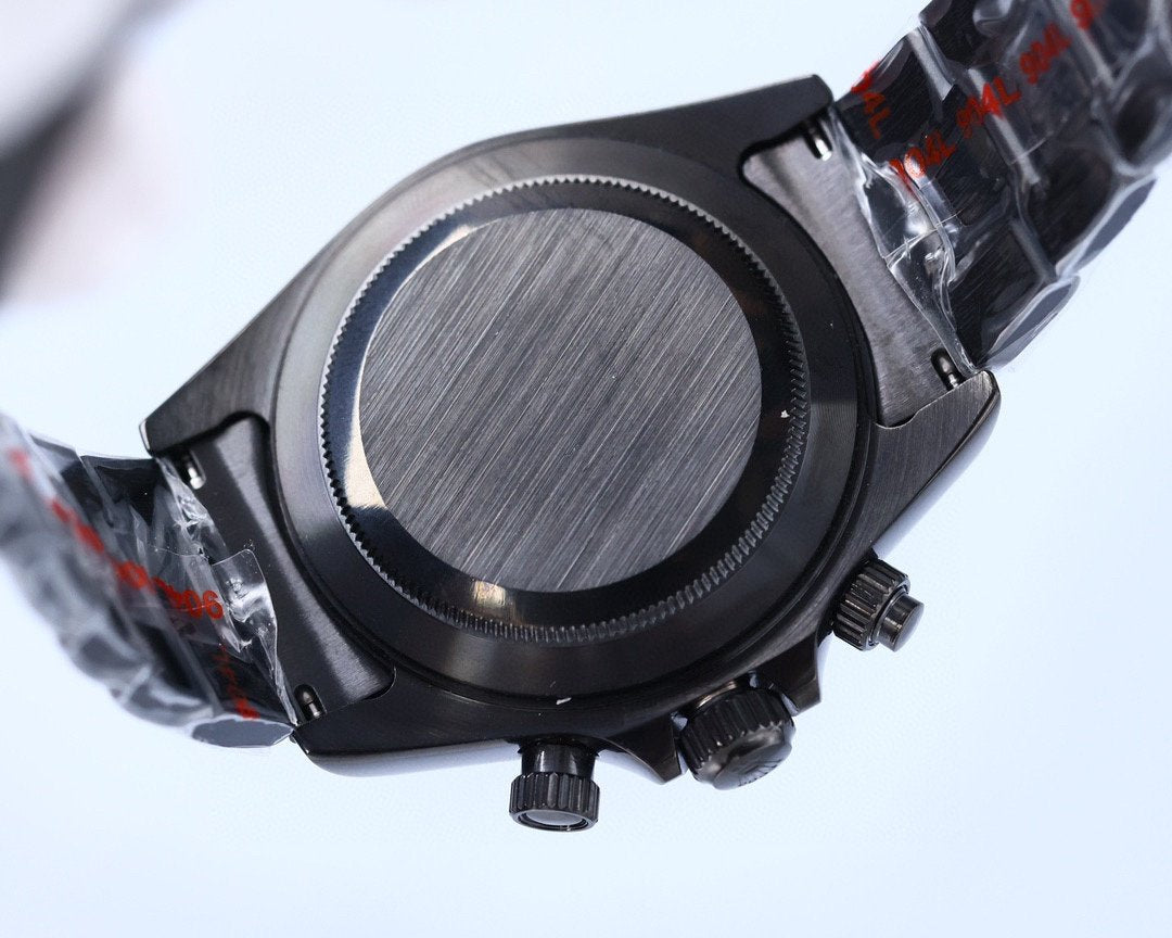 CLASSIC 40MM CUSTOM BLACK CASE WATCH