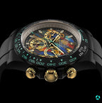 CLASSIC 40MM CUSTOM BLACK CASE CHRONOGRAPH WATCH