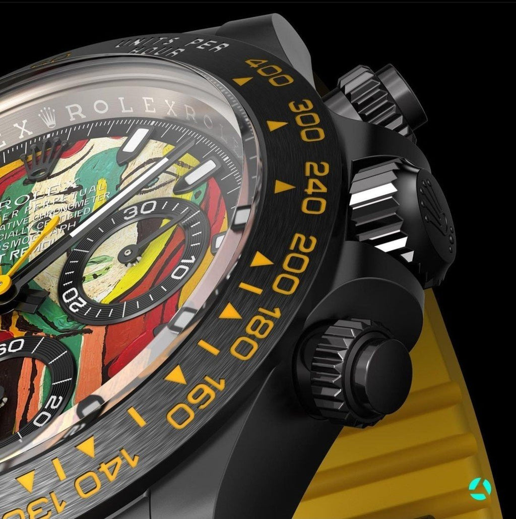 CLASSIC 40MM CUSTOM YELLOW CHRONOGRAPH WATCH