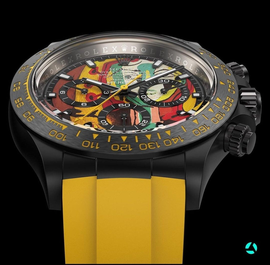 CLASSIC 40MM CUSTOM YELLOW CHRONOGRAPH WATCH