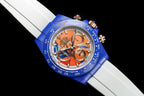 CLASSIC 40MM CUSTOM BLUE CASE CHRONOGRAPH WATCH