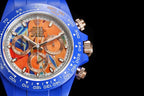 CLASSIC 40MM CUSTOM BLUE CASE CHRONOGRAPH WATCH