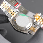 CLASSIC 36MM TWO-TONE BLACK DIAL STEEL BRACELET WATCH