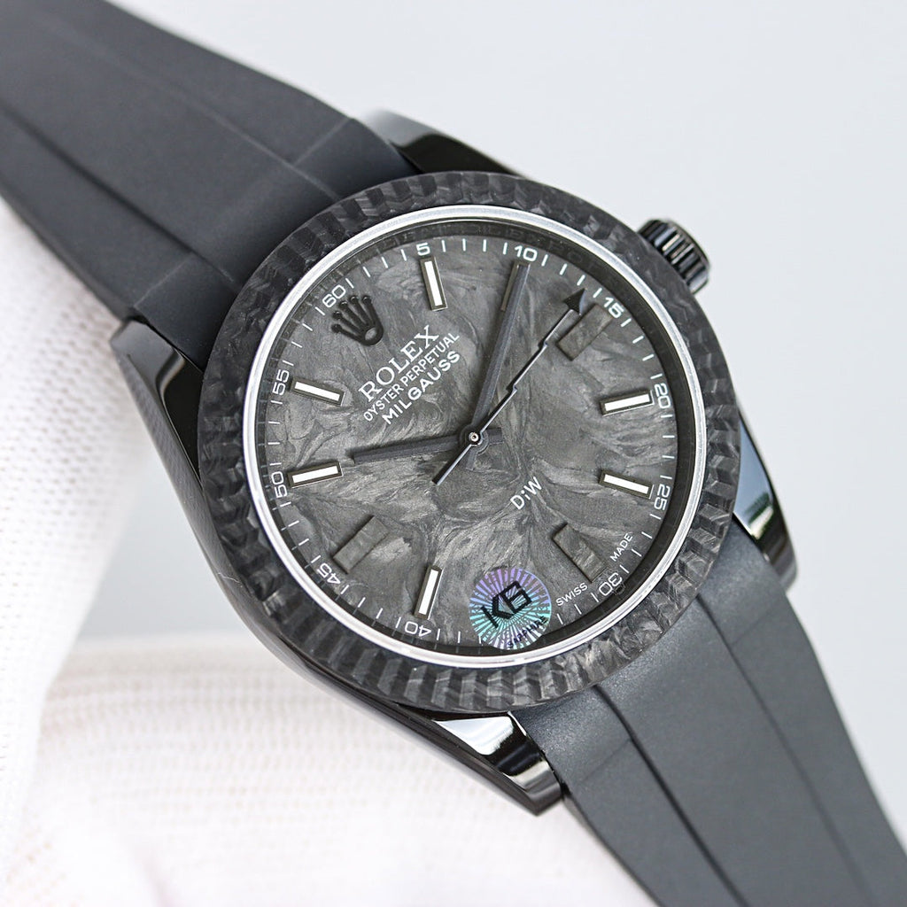 CLASSIC 36MM CUSTOM ALL-CARBON FIBER WATCH