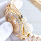 CLASSIC 41MM GOLD-TONE FULL DIAMOND-SET WATCH