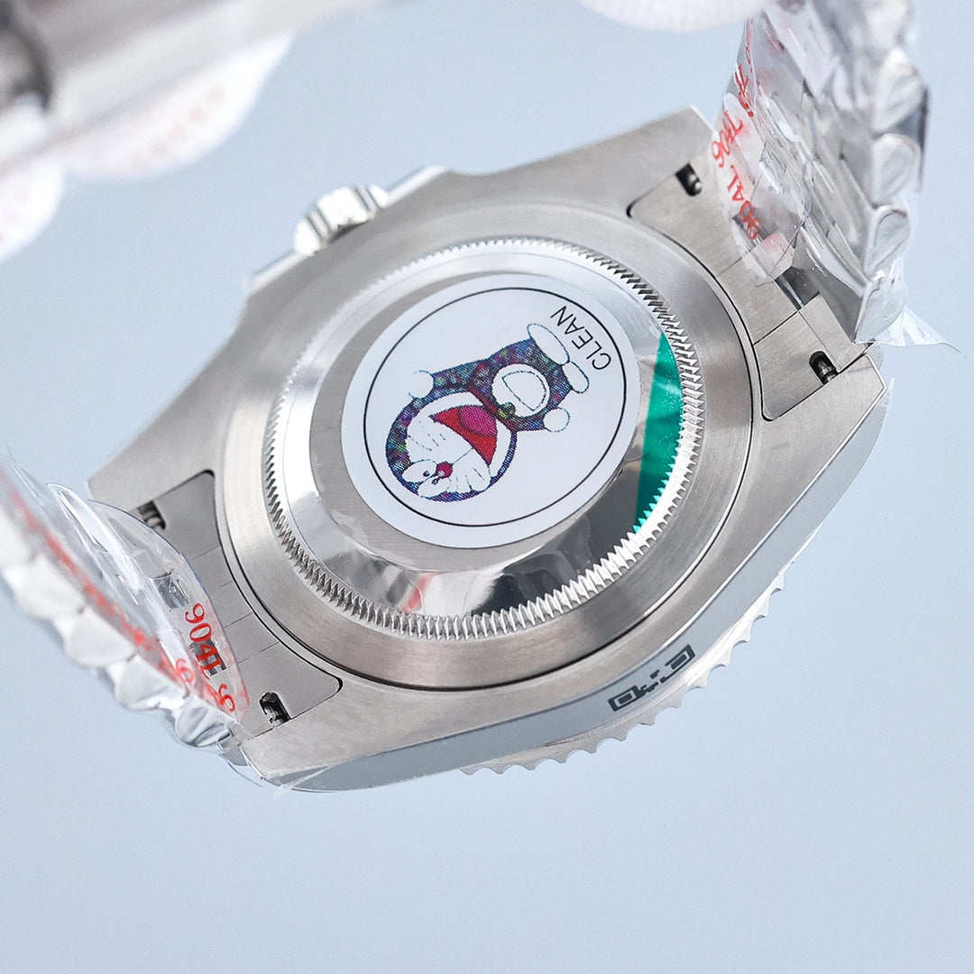 CLASSIC GMT GREEN & BLACK BEZEL STEEL BRACELET WATCH