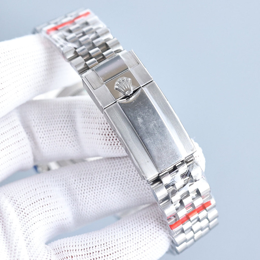 CLASSIC GMT GREEN & BLACK BEZEL STEEL BRACELET WATCH
