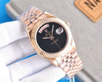 CLASSIC 41MM DAY-DATE BLACK DIAL NO-NUMERAL WATCH
