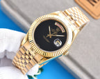 CLASSIC 41MM DAY-DATE BLACK DIAL NO-NUMERAL WATCH
