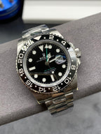 CLASSIC GMT BLACK BEZEL BLACK DIAL WATCH