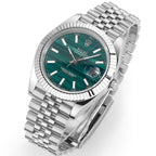 CLASSIC 41MM STEEL CASE MALACHITE DIAL WATCH