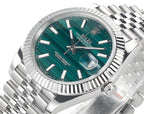 CLASSIC 41MM STEEL CASE MALACHITE DIAL WATCH