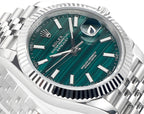 CLASSIC 41MM STEEL CASE MALACHITE DIAL WATCH