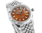 CLASSIC 41MM STEEL CASE TIGER EYE DIAL WATCH
