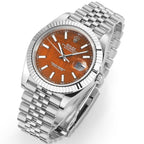 CLASSIC 41MM STEEL CASE TIGER EYE DIAL WATCH