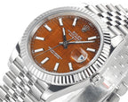 CLASSIC 41MM STEEL CASE TIGER EYE DIAL WATCH