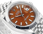 CLASSIC 41MM STEEL CASE TIGER EYE DIAL WATCH