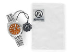 CLASSIC 41MM STEEL CASE TIGER EYE DIAL WATCH
