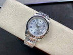 CLASSIC 41MM LIGHT BLUE NUMERALS SILVER-TONE CASE WATCH