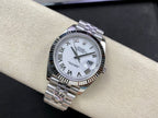 CLASSIC 41MM MOP DIAL SILVER-TONE CASE WATCH