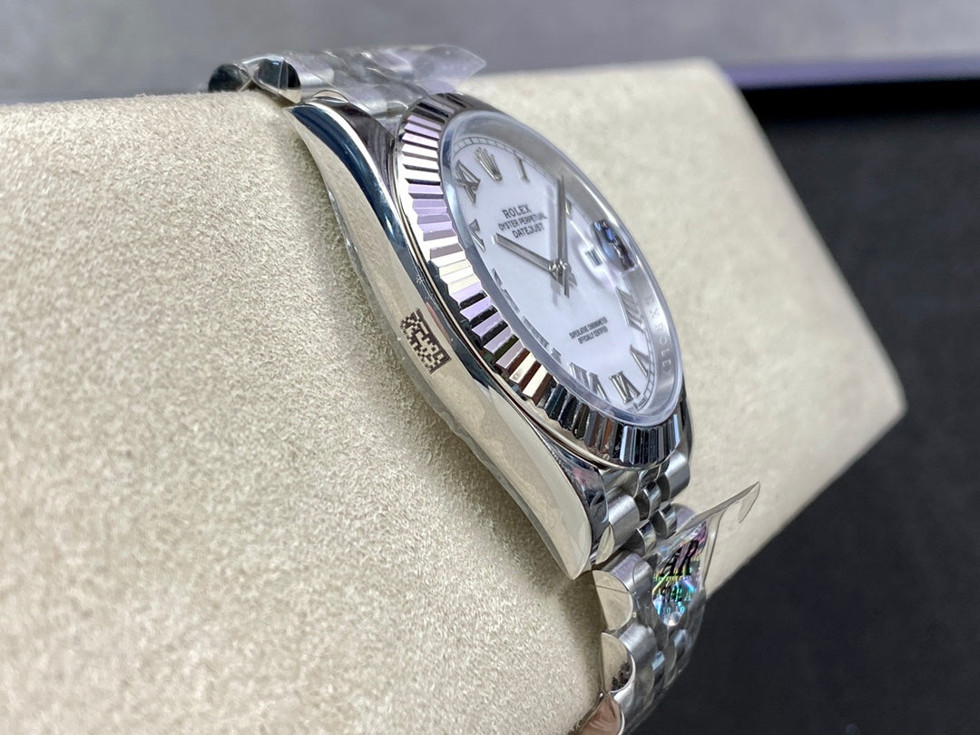 CLASSIC 41MM MOP DIAL SILVER-TONE CASE WATCH