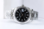 CLASSIC 41MM SILVER CASE BLACK DIAL WATCH