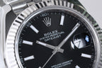 CLASSIC 41MM SILVER CASE BLACK DIAL WATCH