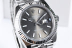 CLASSIC 41MM GREY DIAL SILVER-TONE CASE WATCH