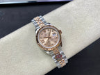 CLASSIC 28MM TWO-TONE PINK GOLD-TONE STEEL WATCH