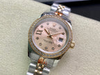CLASSIC 28MM TWO-TONE ROSE GOLD-TONE DIAMOND BEZEL WATCH