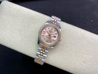 CLASSIC 28MM TWO-TONE ROSE GOLD-TONE DIAMOND BEZEL WATCH