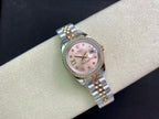CLASSIC 28MM TWO-TONE ROSE GOLD-TONE DIAMOND BEZEL WATCH