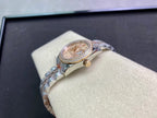 CLASSIC 28MM TWO-TONE ROSE GOLD-TONE DIAMOND BEZEL WATCH