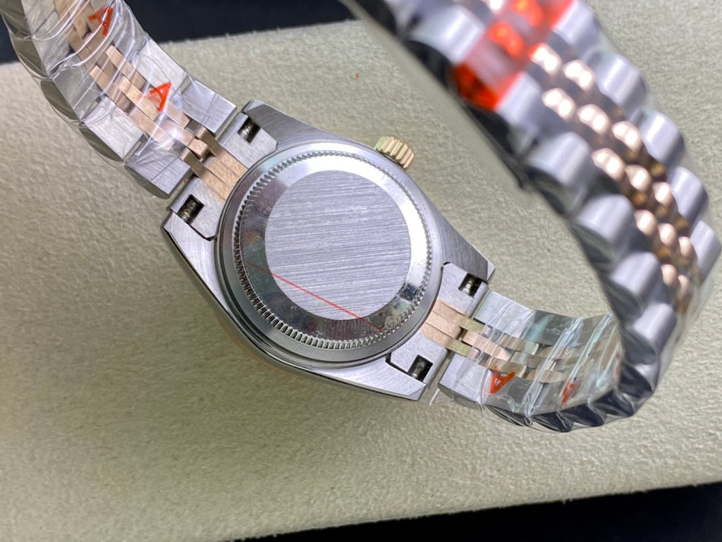 CLASSIC 28MM TWO-TONE ROSE GOLD-TONE DIAMOND BEZEL WATCH