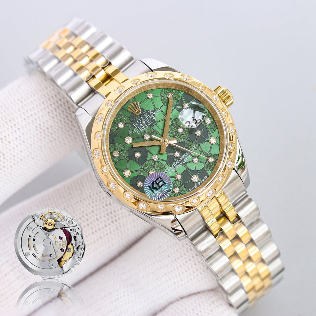 CLASSIC 31MM GOLD-TONE CASE BLUE DIAL WATCH