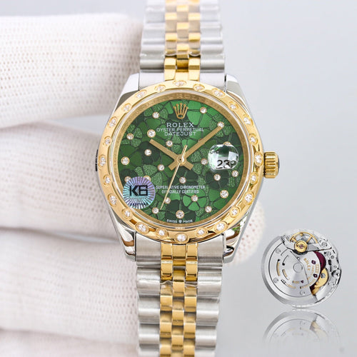 CLASSIC 31MM GOLD-TONE CASE BLUE DIAL WATCH