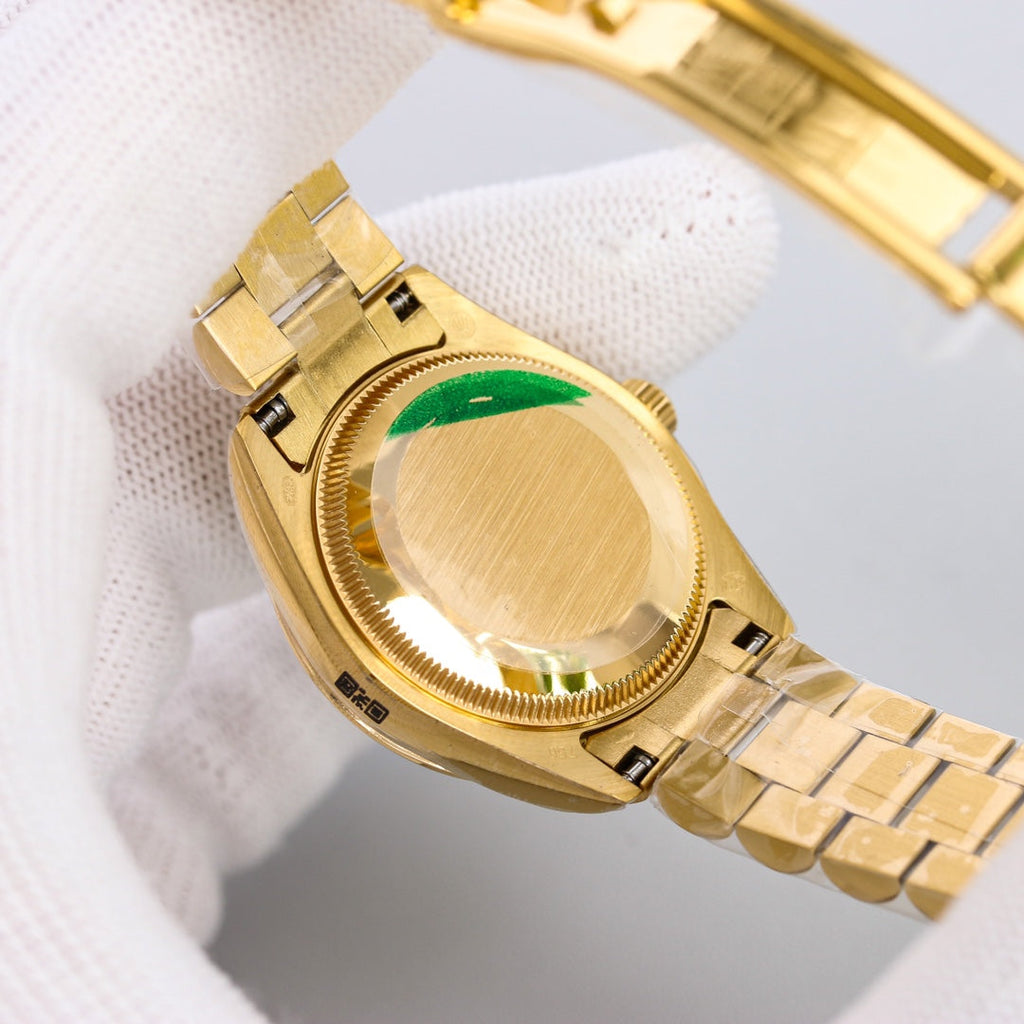 CLASSIC 31MM GOLD-TONE CASE BLUE DIAL WATCH