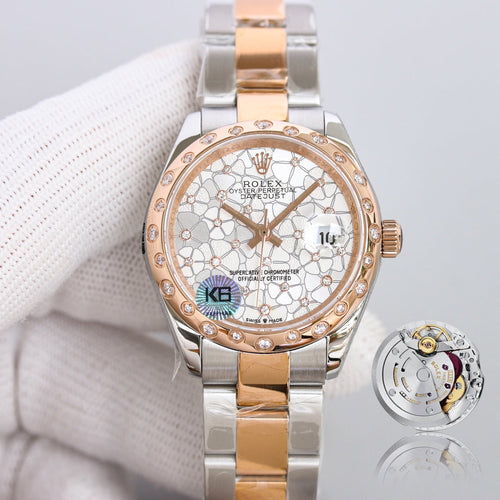 CLASSIC 31MM TWO-TONE ROSE GOLD-TONE & STEEL GREY DIAL WATCH