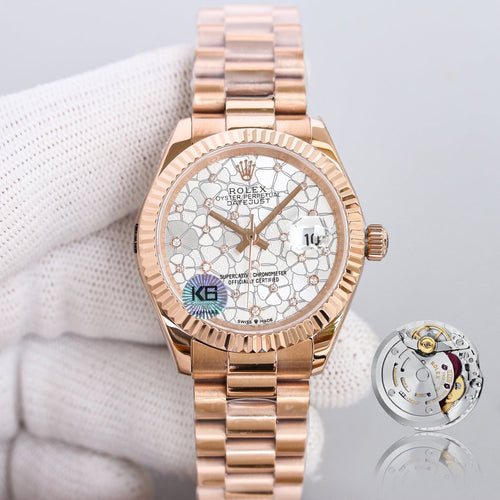 CLASSIC 31MM ROSE GOLD-TONE CASE GREY DIAL WATCH
